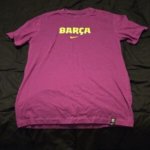 Nike Purple Barça Short Sleeve Tee